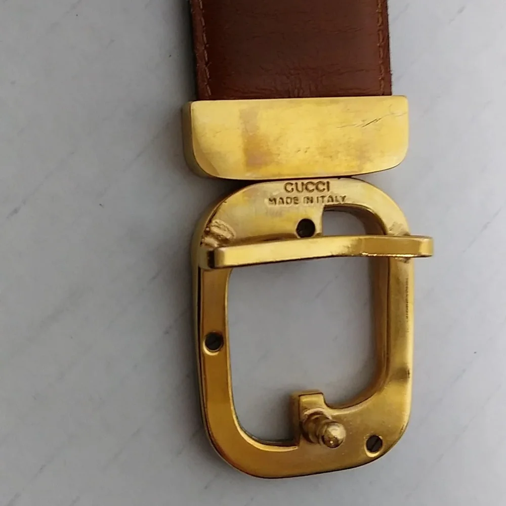 Gucci Belt Made In Italy Women's Belt Size 29 - 100/40 Black/Brown - Picture 17 of 17